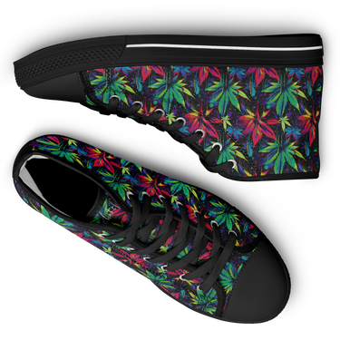 Chokefish™ Urban Peak Retro High Tops-Cannabis-010-2